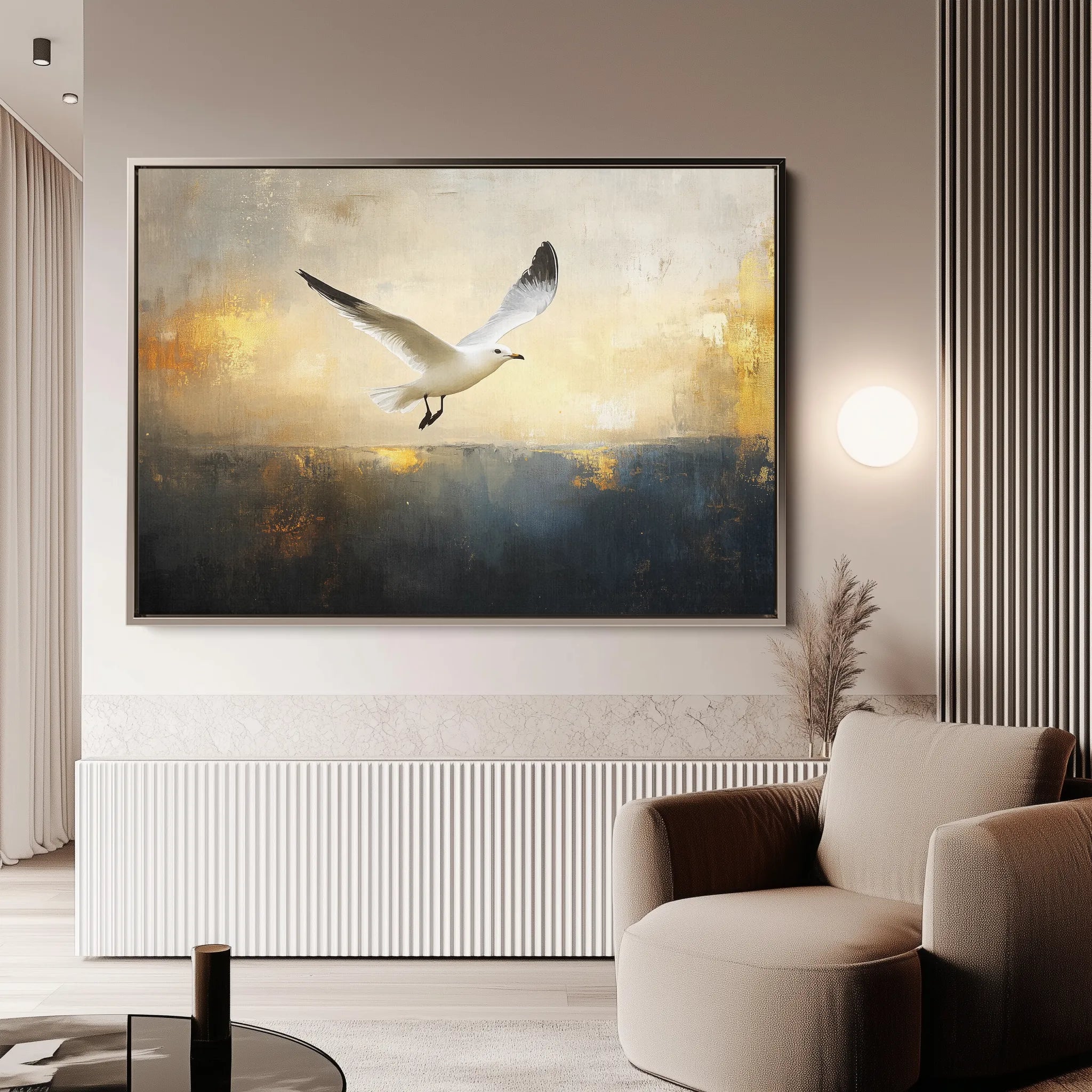 Animals 133 Canvas Art 18" x 24" / 45 x 60 cm / Black