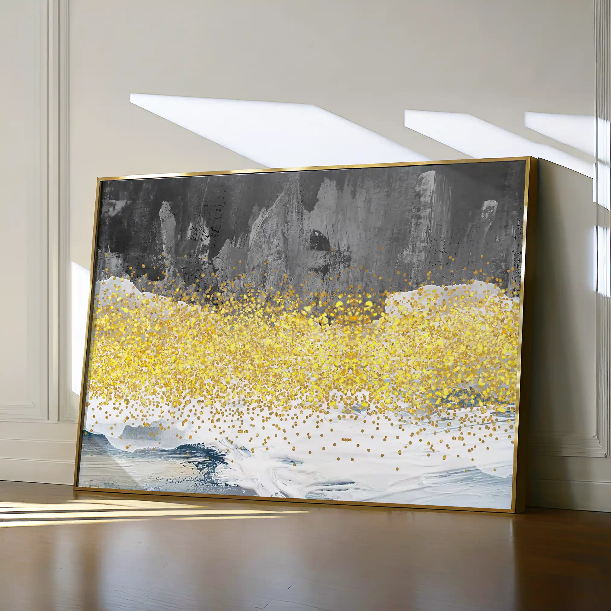 Abstract 133 Canvas Art 60 x 40 cm / Black