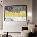 Abstract 133 Canvas Art 60 x 40 cm / Black