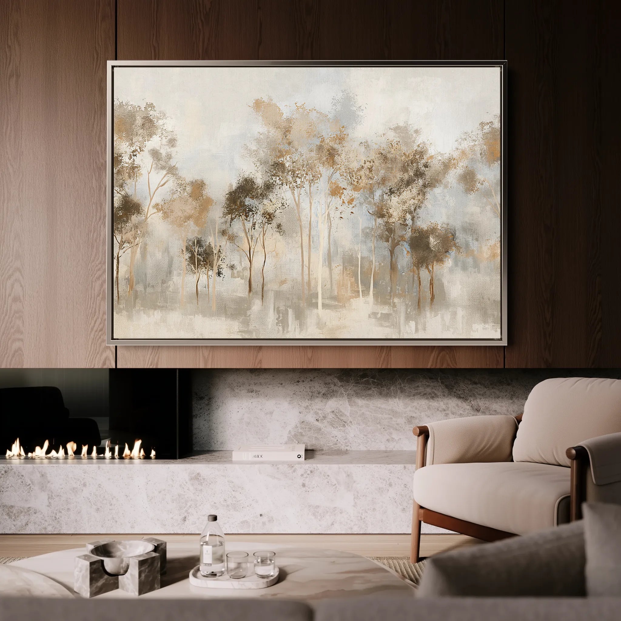 Floral 133 Canvas Art 18" x 24" / 45 x 60 cm / Black