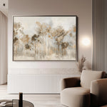 Floral 133 Canvas Art 18" x 24" / 45 x 60 cm / Black