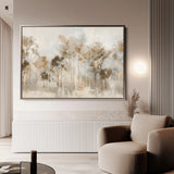 Floral 133 Canvas Art 18" x 24" / 45 x 60 cm / Black