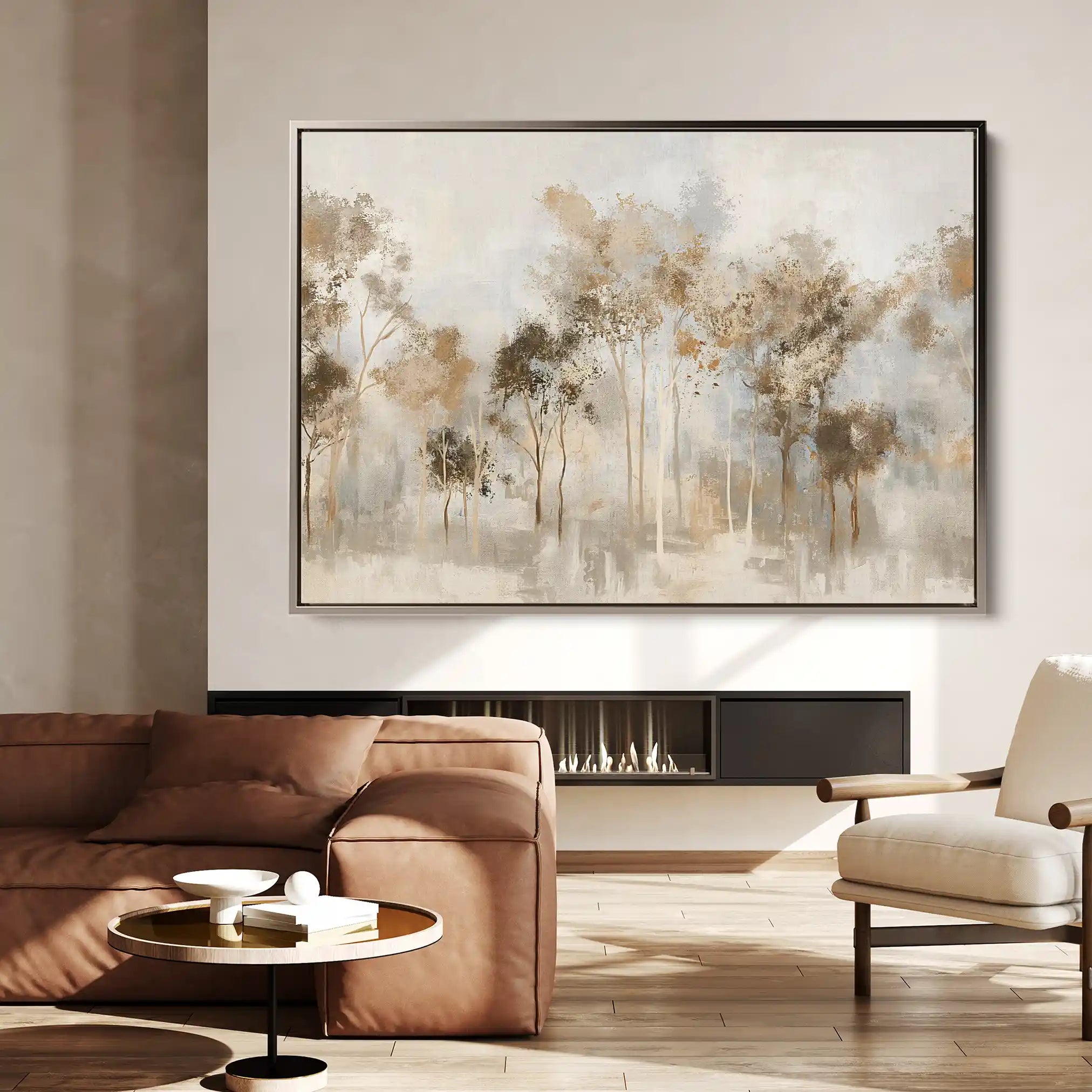 Floral 133 Canvas Art 18" x 24" / 45 x 60 cm / Black