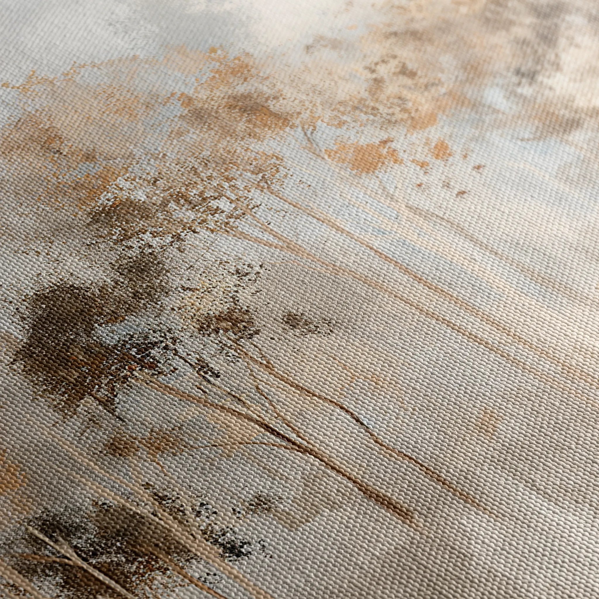 Floral 133 Canvas Art 18" x 24" / 45 x 60 cm / Black
