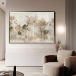 Floral 133 Canvas Art 60 x 40 cm / Black