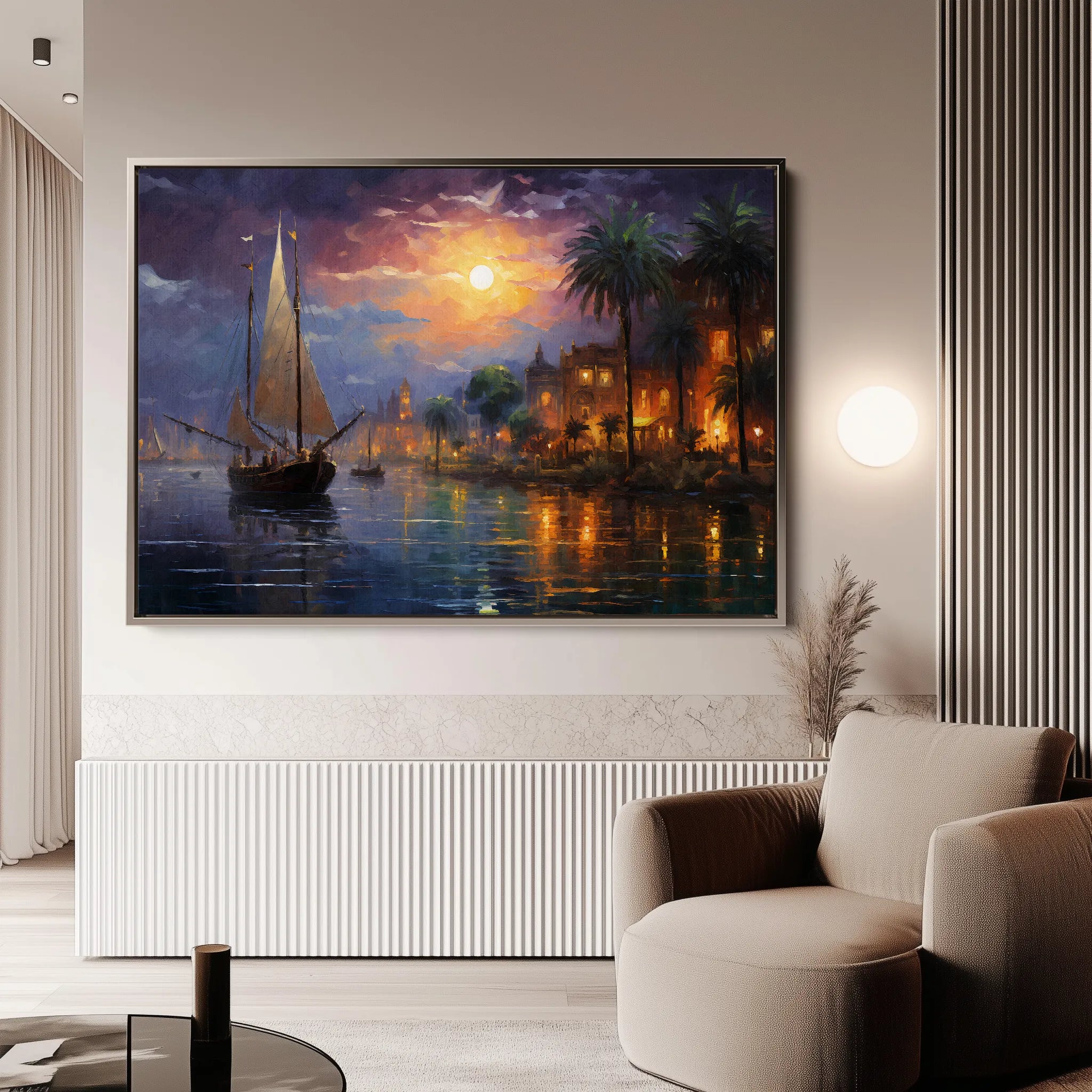 Landscape 133 Canvas Art 18" x 24" / 45 x 60 cm / Black