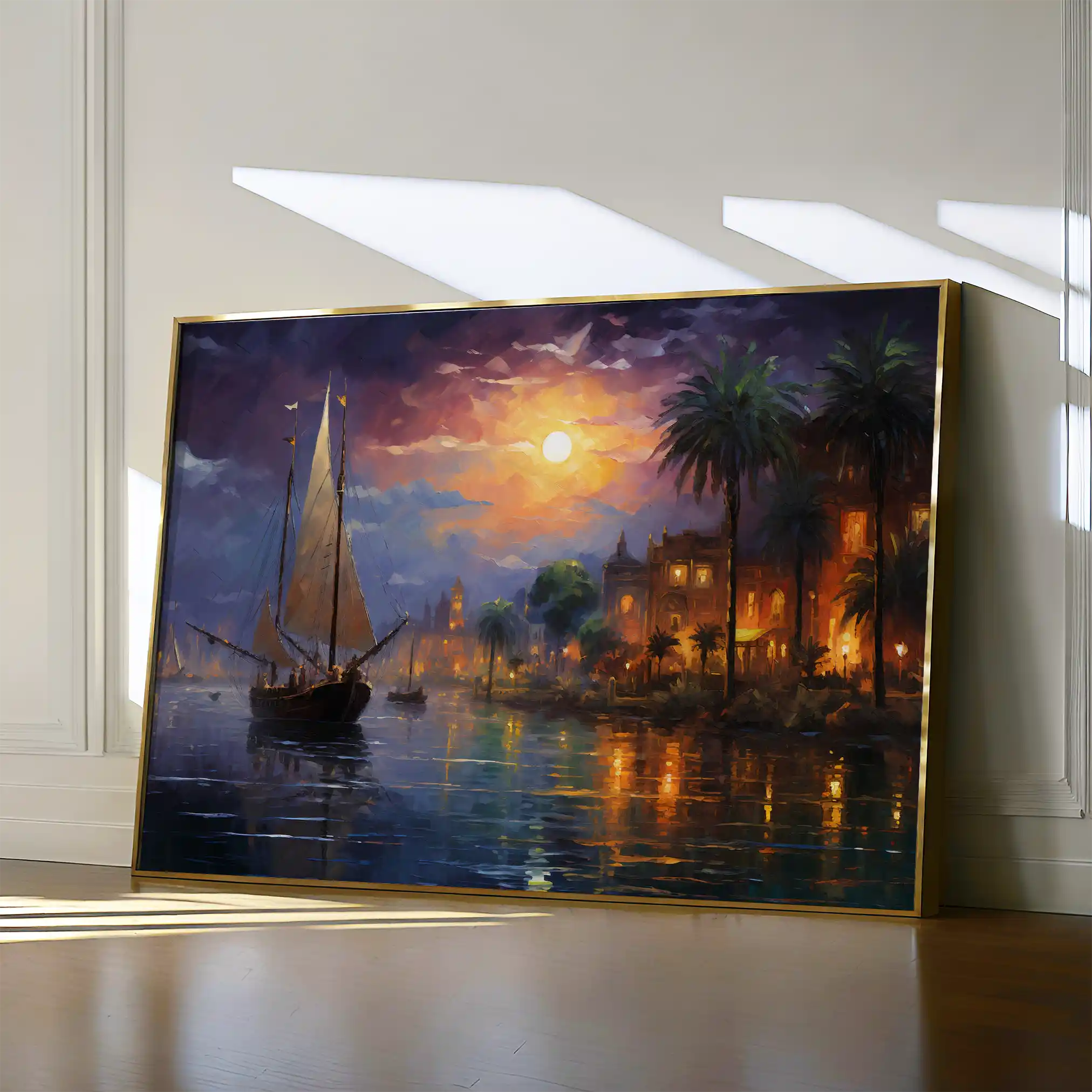 Landscape 133 Canvas Art 60 x 40 cm / Black