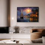 Landscape 133 Canvas Art 60 x 40 cm / Black