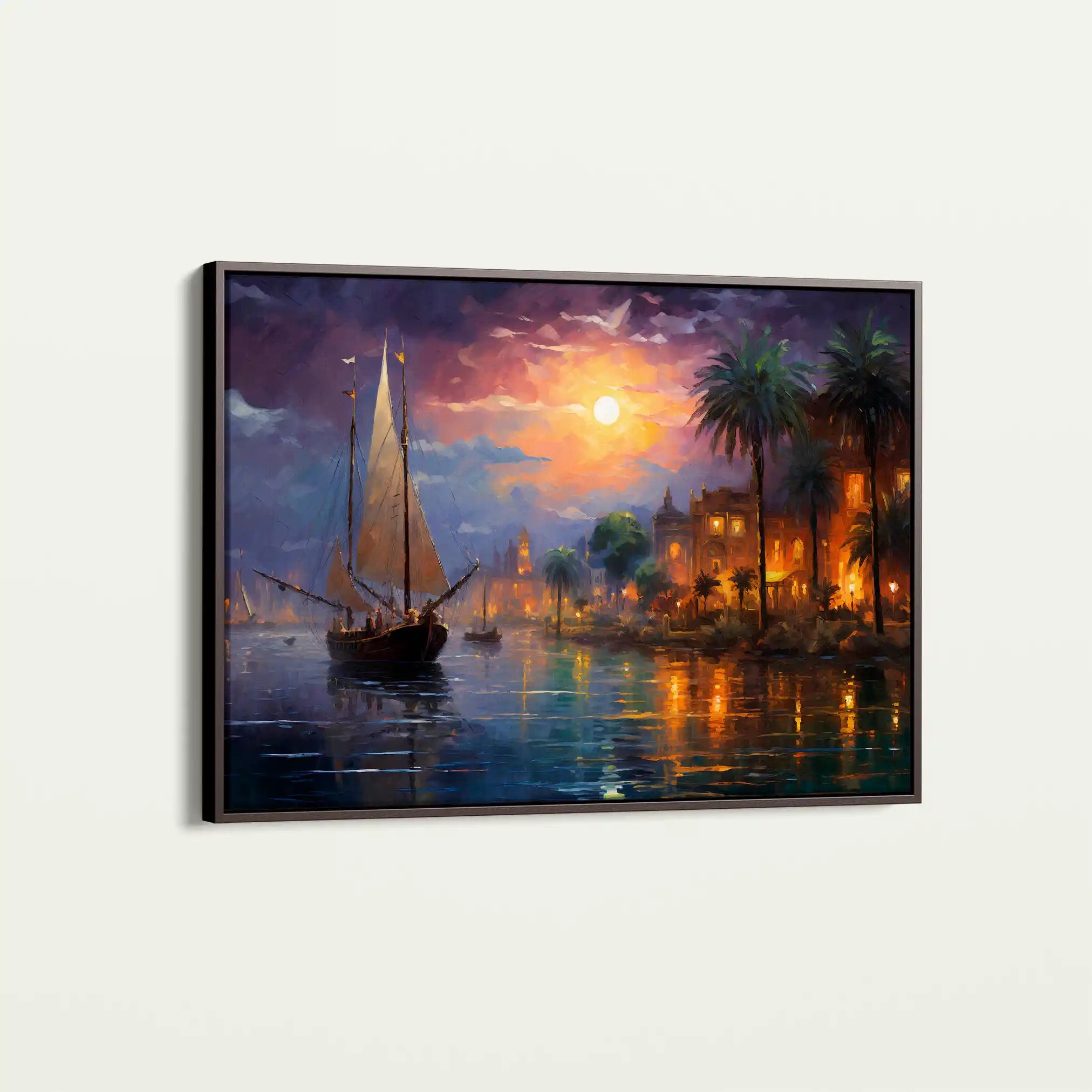 Landscape 133 Canvas Art 60 x 40 cm / Black
