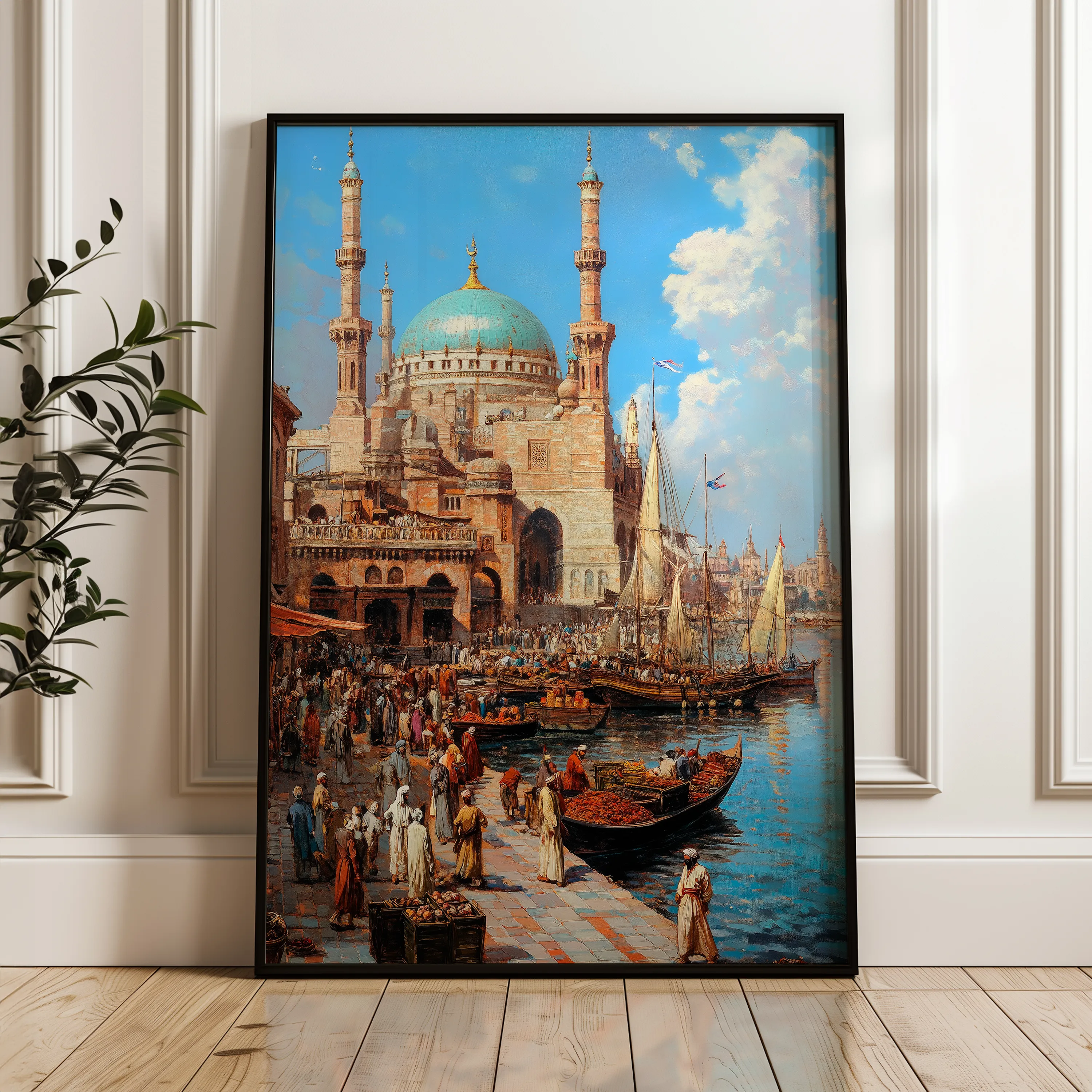 Orientalist 133 Canvas Art 18" x 24" / 45 x 60 cm / Black