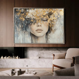 Portrait 133 Canvas Art 18" x 24" / 45 x 60 cm / Black