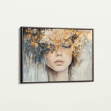 Portrait 133 Canvas Art 18" x 24" / 45 x 60 cm / Black