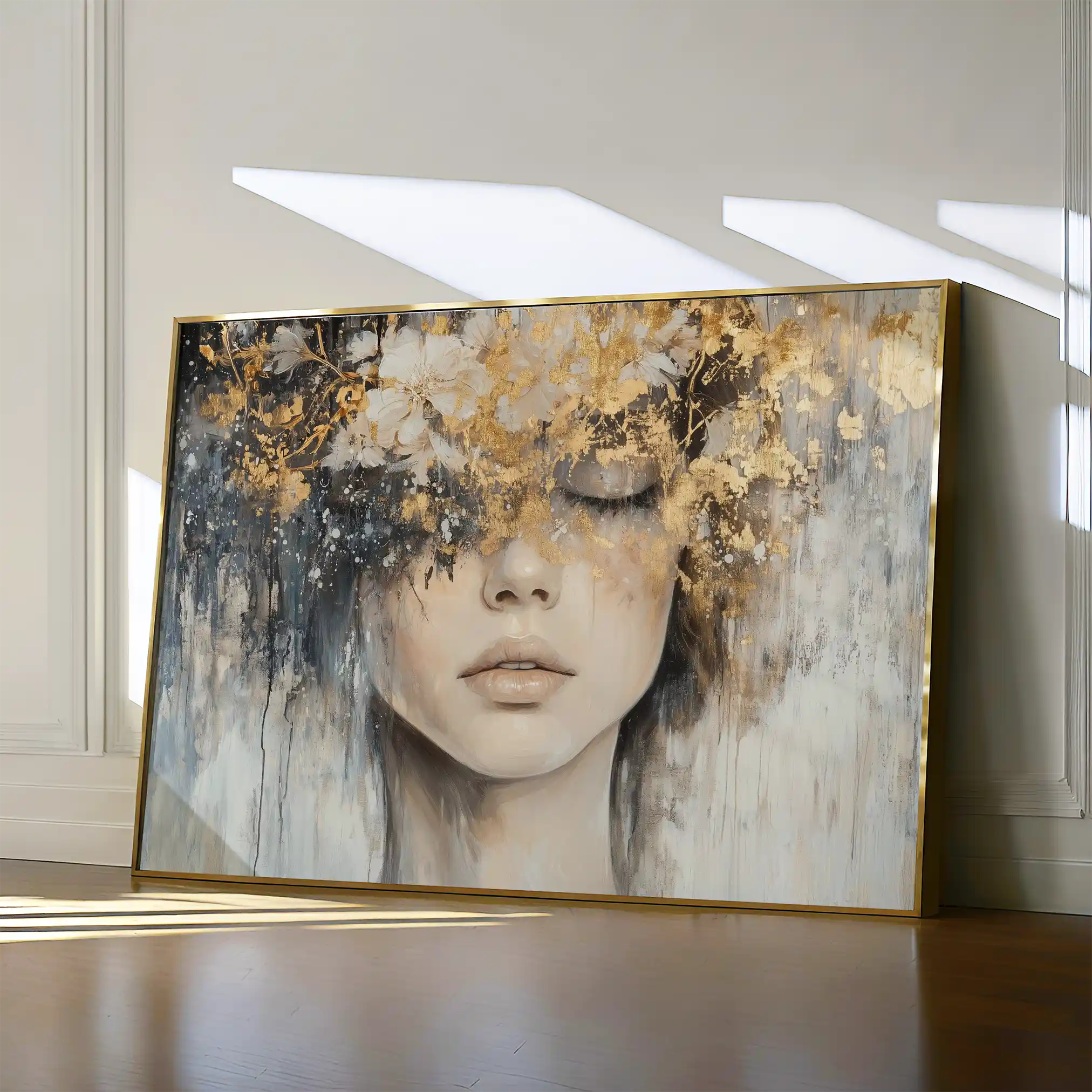 Portrait 133 Canvas Art 60 x 40 cm / Black