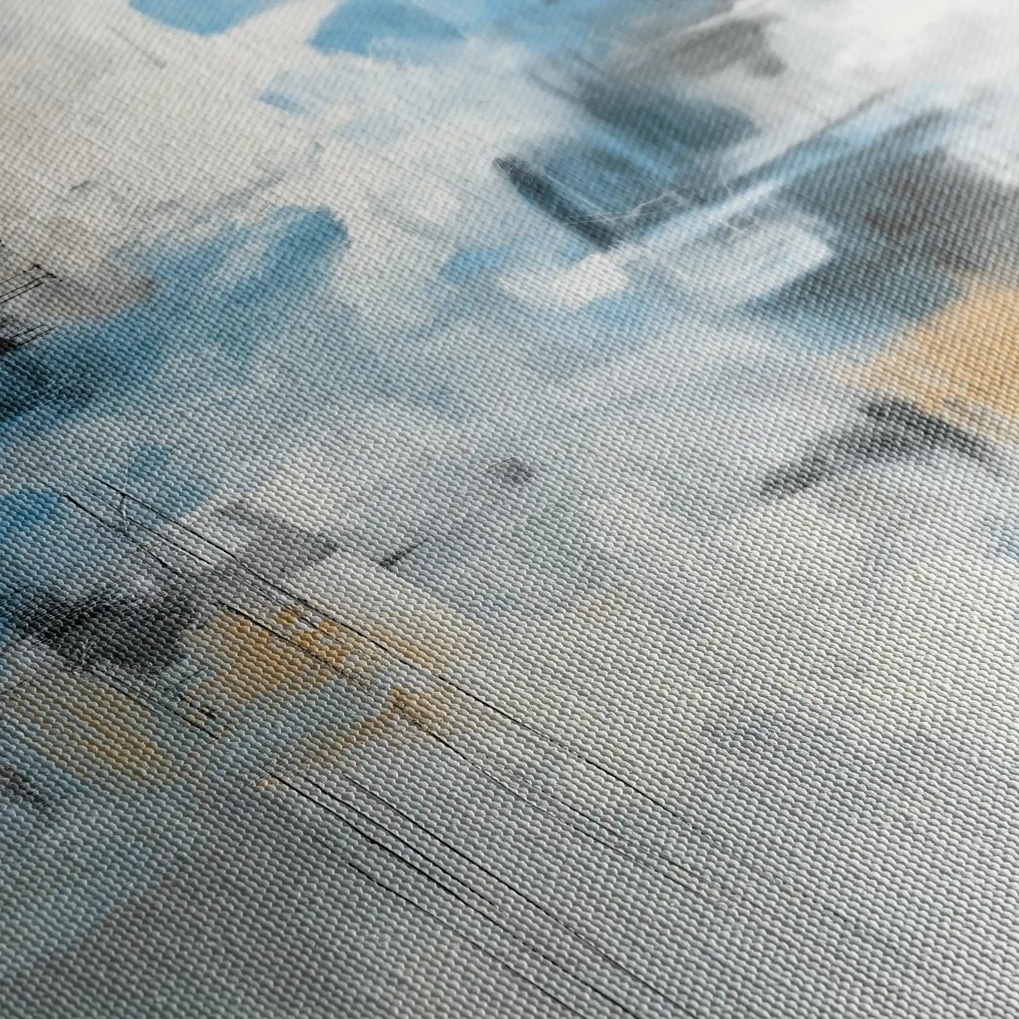Abstract 1330 Canvas Art 60 x 60 cm / Black