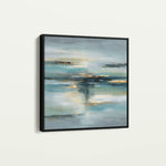 Abstract 1331 Canvas Art 16" x 16" / 40 x 40 cm / Black