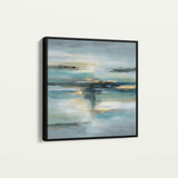 Abstract 1331 Canvas Art 16" x 16" / 40 x 40 cm / Black