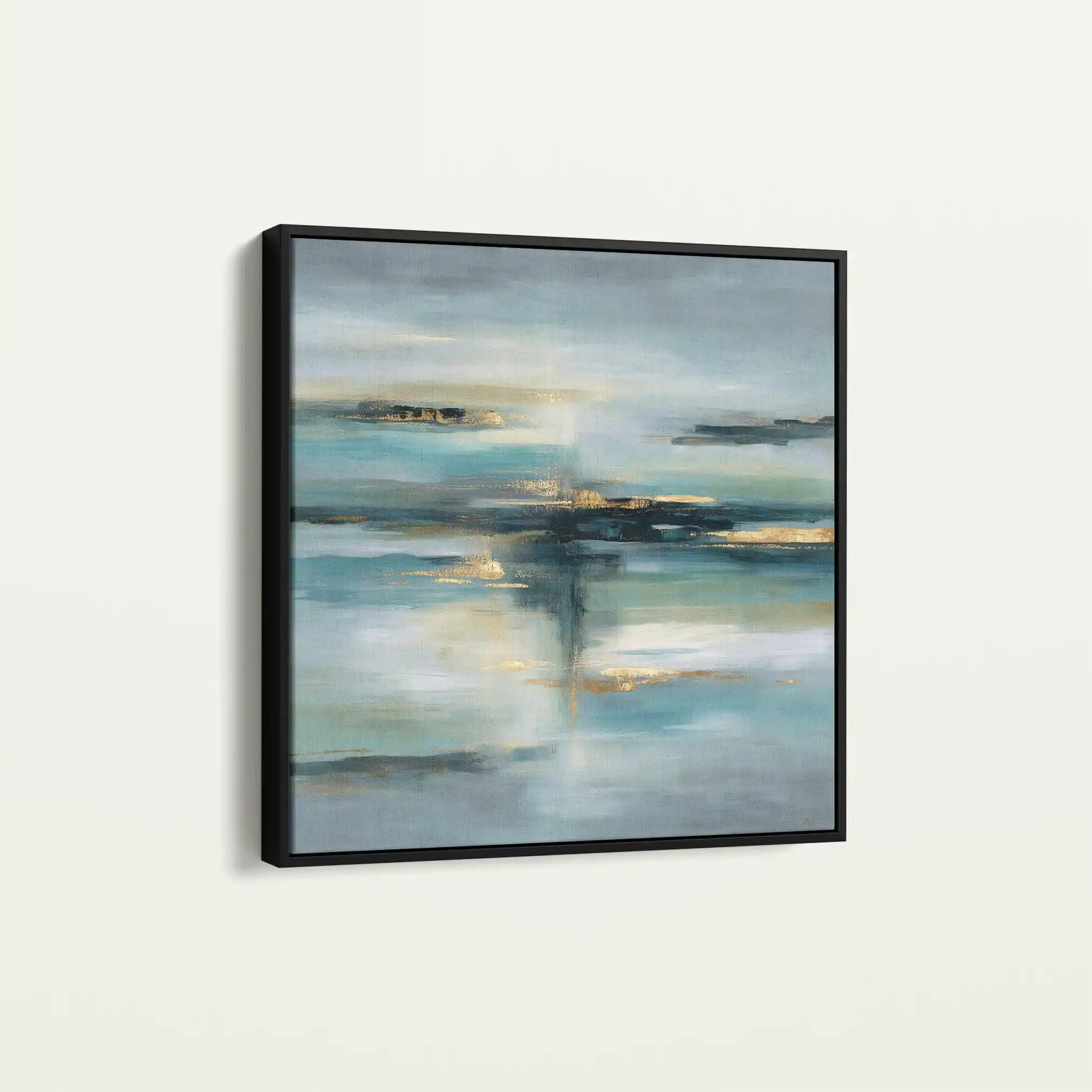 Abstract 1331 Canvas Art 60 x 60 cm / Black
