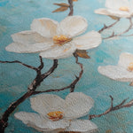 Floral 1332 Canvas Art 16" x 16" / 40 x 40 cm / Black