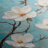 Floral 1332 Canvas Art 16" x 16" / 40 x 40 cm / Black