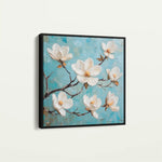 Floral 1332 Canvas Art 60 x 60 cm / Black