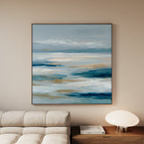 Abstract 1333 Canvas Art 16" x 16" / 40 x 40 cm / Black