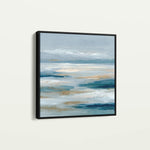 Abstract 1333 Canvas Art 16" x 16" / 40 x 40 cm / Black