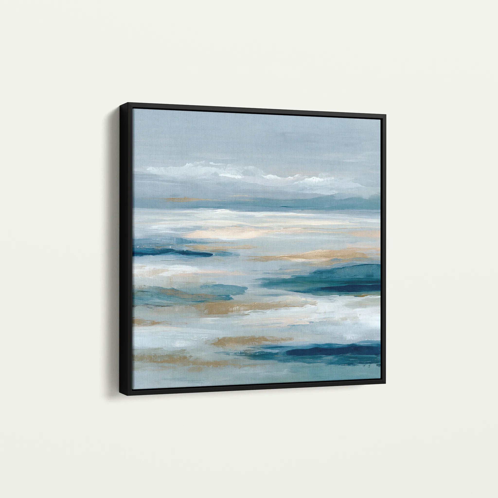 Abstract 1333 Canvas Art 16" x 16" / 40 x 40 cm / Black