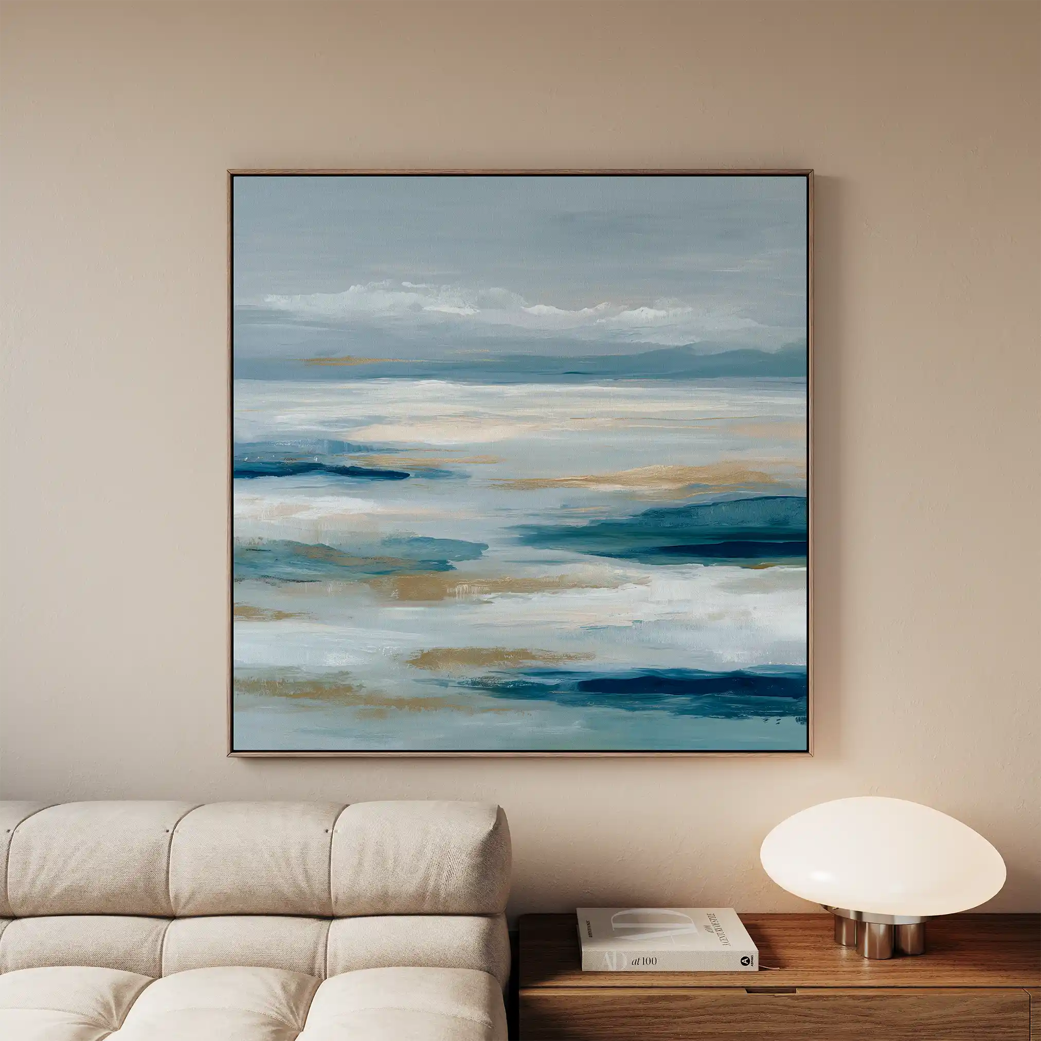 Abstract 1333 Canvas Art 60 x 60 cm / Black