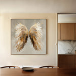 Abstract 1334 Canvas Art 16" x 16" / 40 x 40 cm / Black