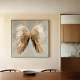 Abstract 1334 Canvas Art 16" x 16" / 40 x 40 cm / Black