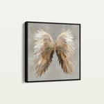 Abstract 1334 Canvas Art 16" x 16" / 40 x 40 cm / Black