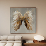 Abstract 1334 Canvas Art 60 x 60 cm / Black