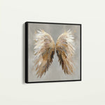 Abstract 1334 Canvas Art 60 x 60 cm / Black