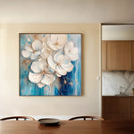 Floral 1334 Canvas Art 60 x 60 cm / Black