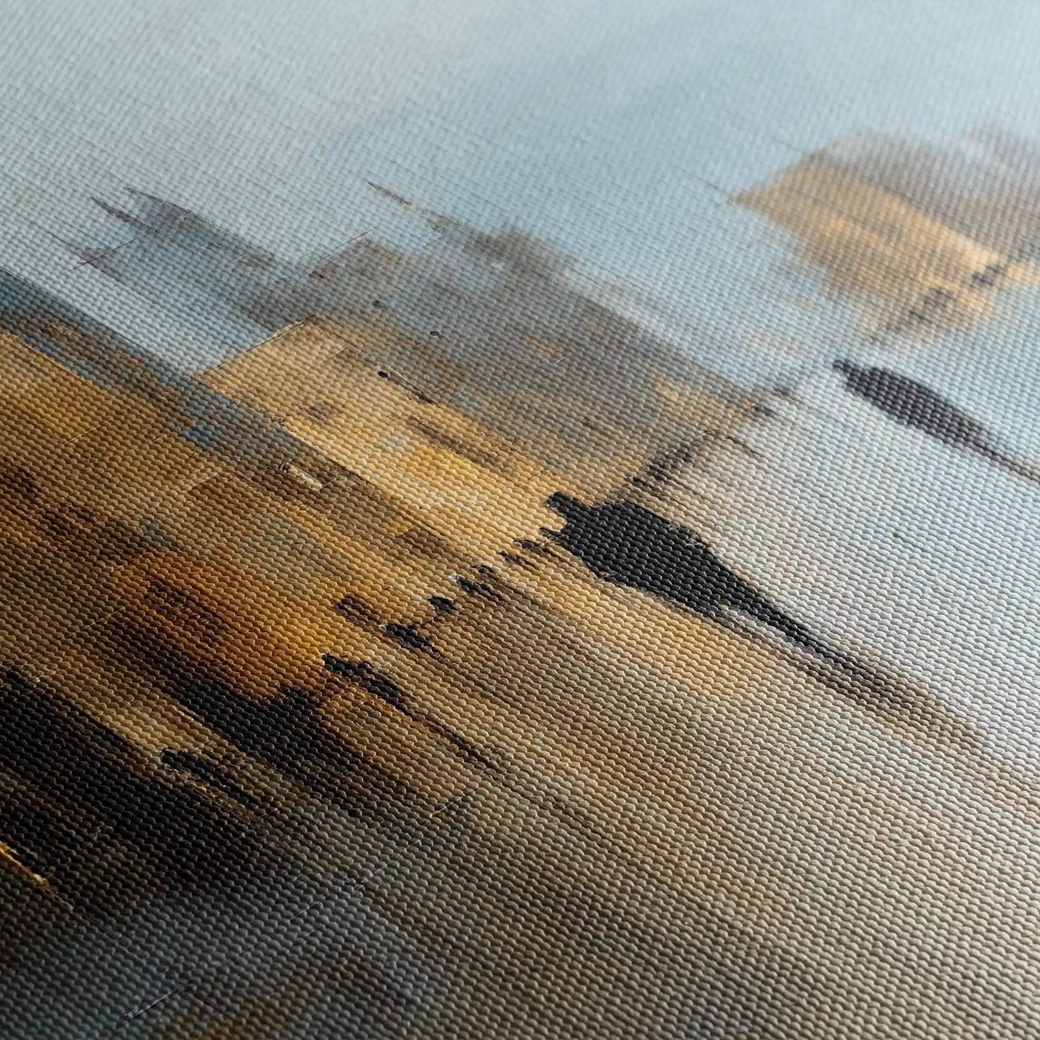 Abstract 1335 Canvas Art 60 x 60 cm / Black