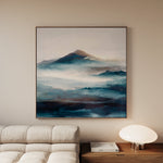 Abstract 1336 Canvas Art 16" x 16" / 40 x 40 cm / Black