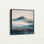 Abstract 1336 Canvas Art 16" x 16" / 40 x 40 cm / Black