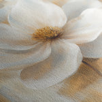 Floral 1336 Canvas Art 16" x 16" / 40 x 40 cm / Black
