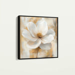 Floral 1336 Canvas Art 60 x 60 cm / Black