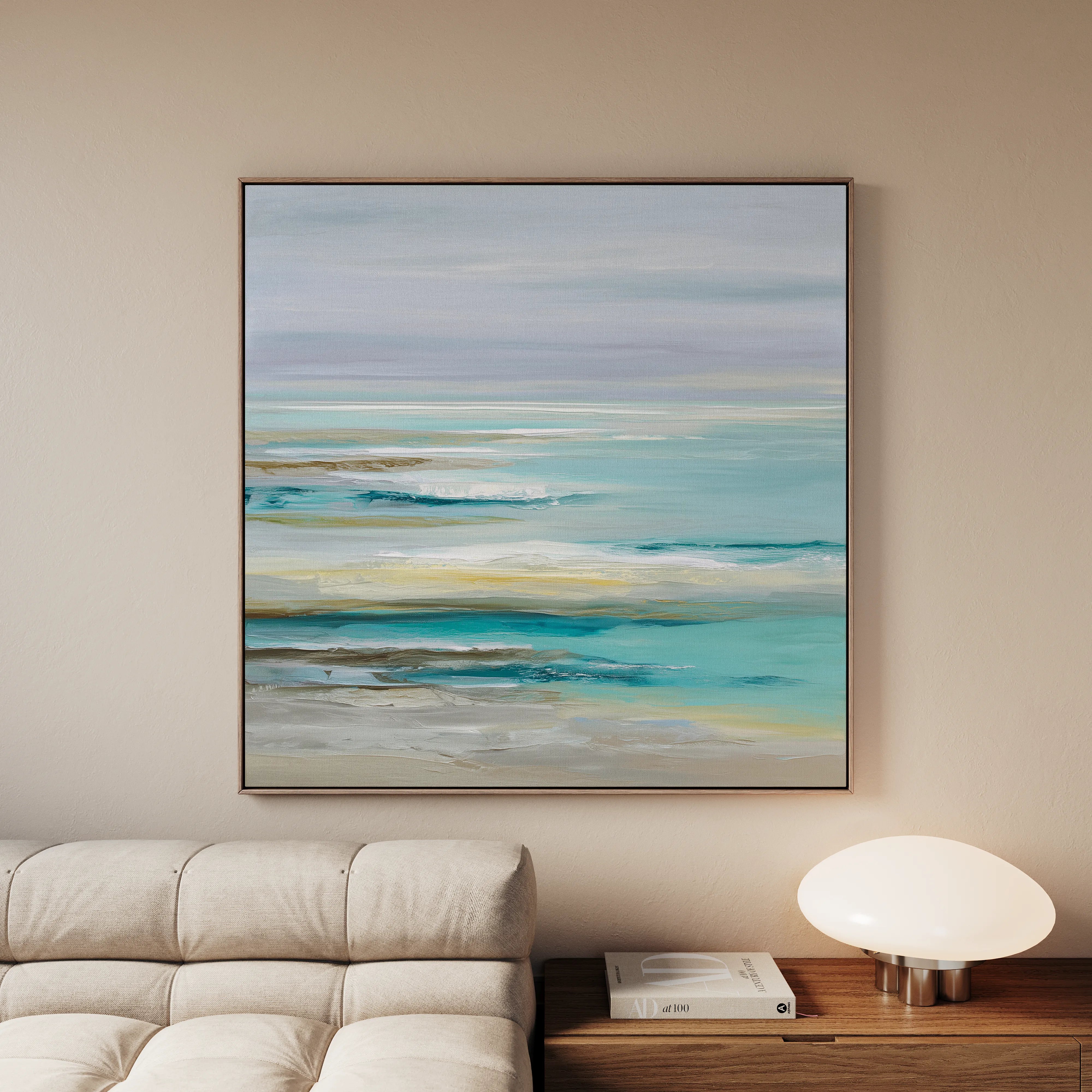 Abstract 1337 Canvas Art 16" x 16" / 40 x 40 cm / Black