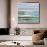 Abstract 1337 Canvas Art 16" x 16" / 40 x 40 cm / Black