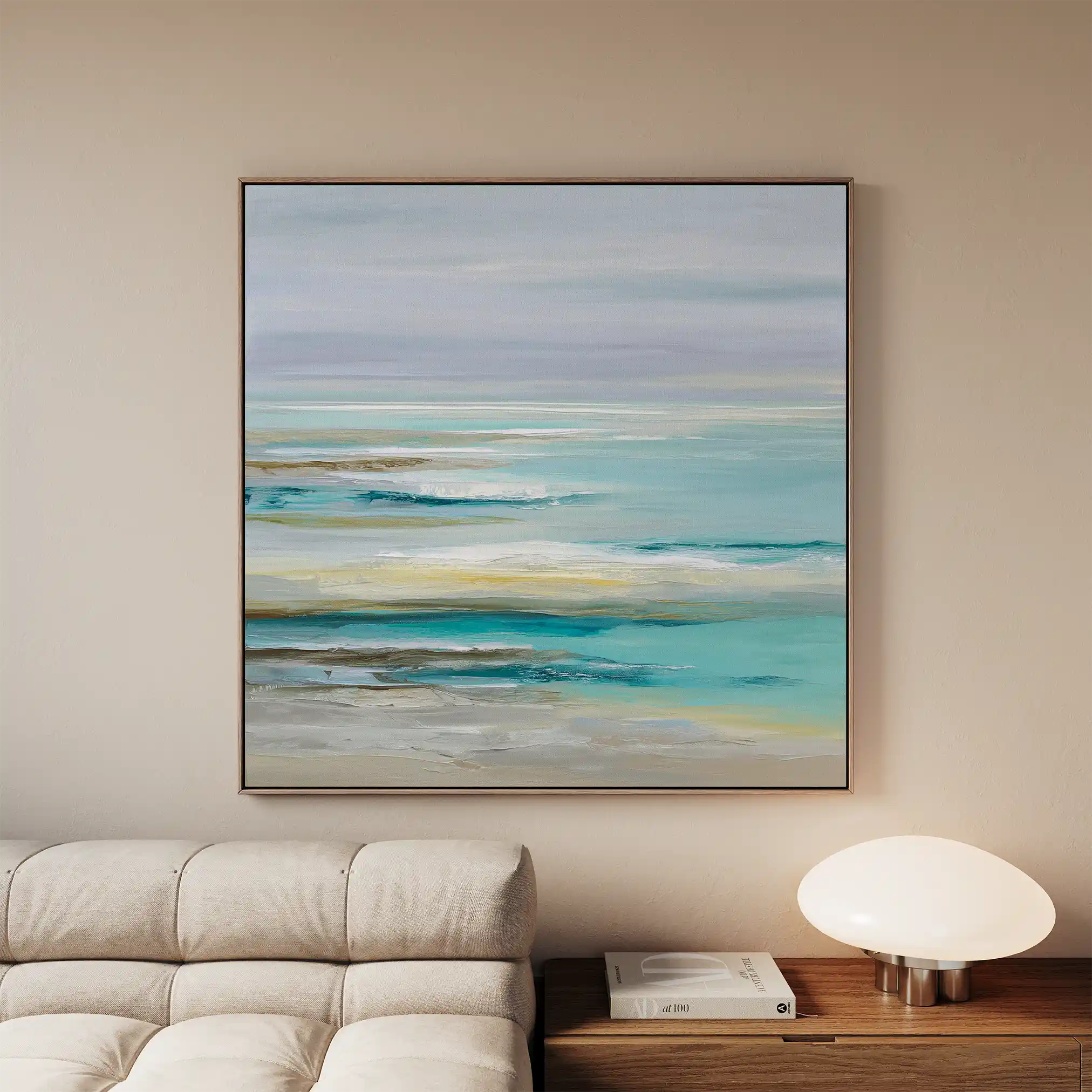 Abstract 1337 Canvas Art 60 x 60 cm / Black