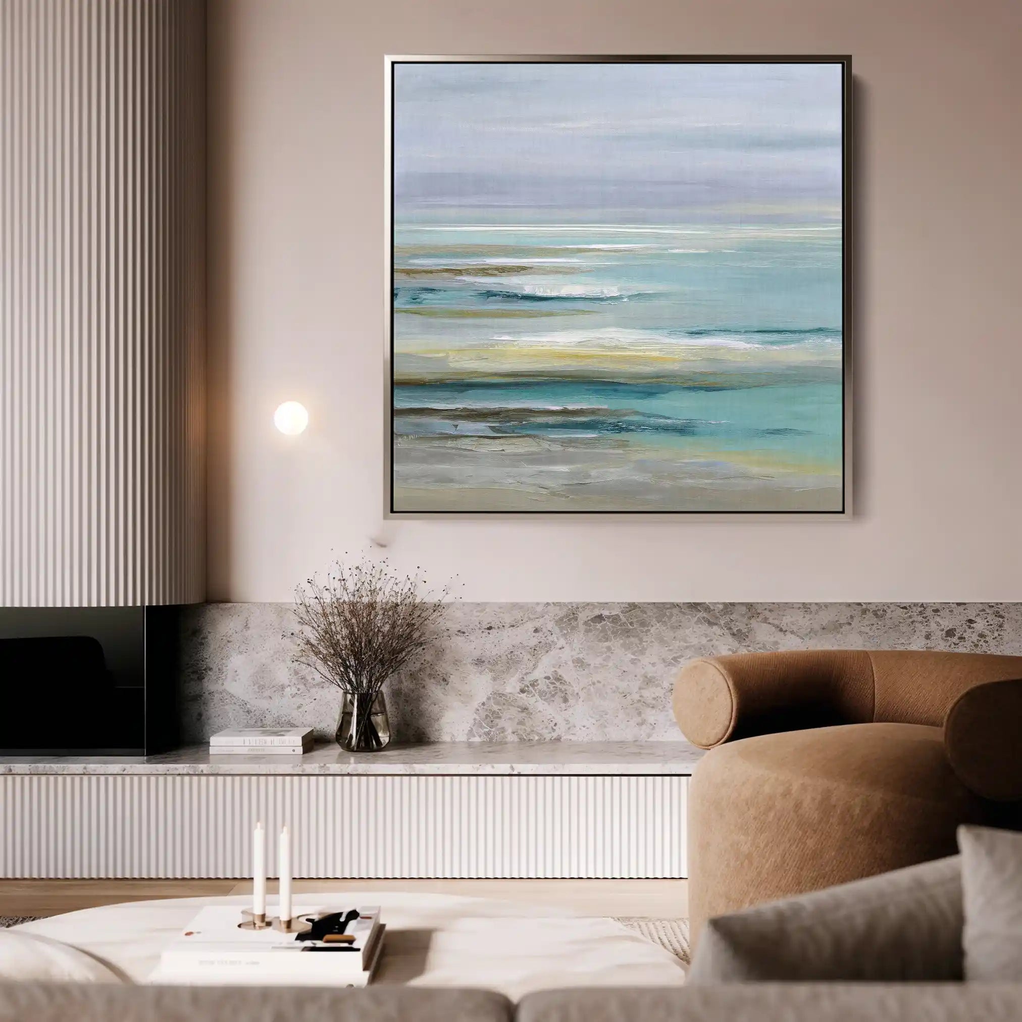 Abstract 1337 Canvas Art 60 x 60 cm / Black