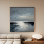 Abstract 1338 Canvas Art 60 x 60 cm / Black