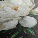 Floral 1338 Canvas Art 16" x 16" / 40 x 40 cm / Black