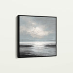 Abstract 1339 Canvas Art 16" x 16" / 40 x 40 cm / Black