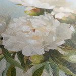 Floral 1339 Canvas Art 16" x 16" / 40 x 40 cm / Black