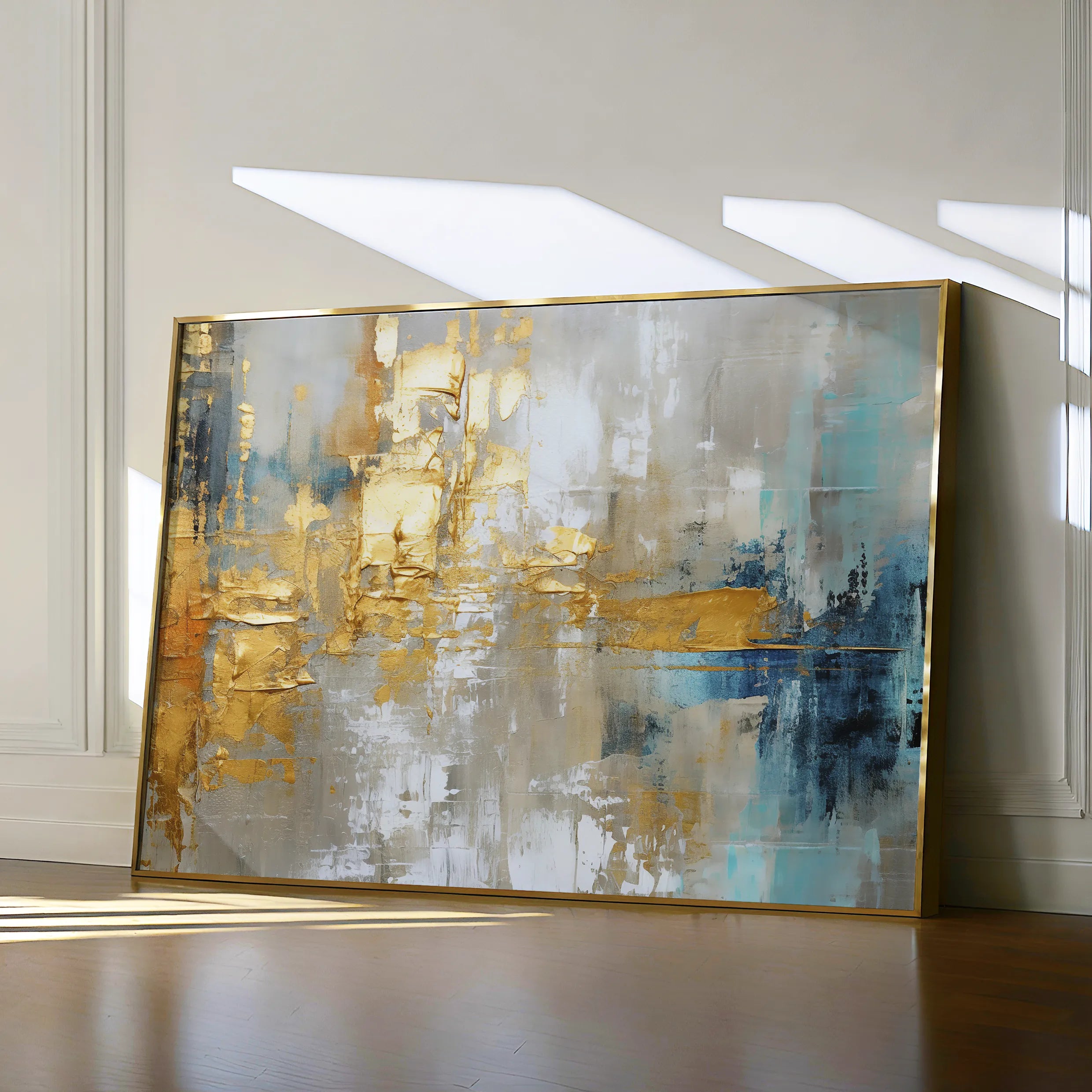 Abstract 134 Canvas Art 18" x 24" / 45 x 60 cm / Black