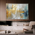 Abstract 134 Canvas Art 18" x 24" / 45 x 60 cm / Black