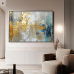 Abstract 134 Canvas Art 18" x 24" / 45 x 60 cm / Black